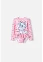 Vestido De Baño De La Gata Marie Rosado Manga Larga Para Niña 2t A 5t 3T de Disney