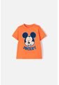 Camiseta De Mickey Mouse Manga Corta Naranja Para Niño 3T de Disney