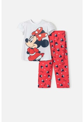 Pijama De Minnie Mouse Multicolor Para Niña 2T A 5T 4T