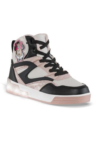 Tenis Con Luces Minnie Dilar Negro-Rosa Disney Para Niño Disney