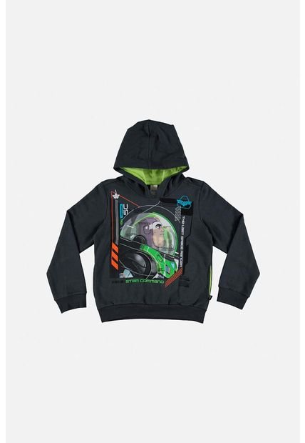 Buzo De Buzz Lightyear Con Capucha Gris Para Niño 6