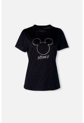 Camiseta De Mickey Mouse Regular Fit Para Mujer S