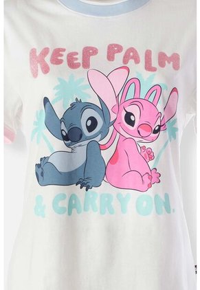 Camiseta De Stitch Regular Fit Para Mujer XS