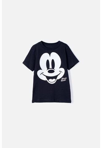 Camiseta De Mickey Mouse Manga Corta Negro Para Niño 2T A 5T 3T Disney