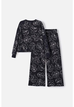 Conjunto De Minnie Mouse Negro Para Niña 6