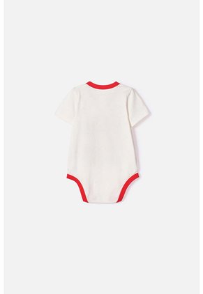 Body De Minnie Mouse Manga Corta Marfil Para Bebé Niña 3-6