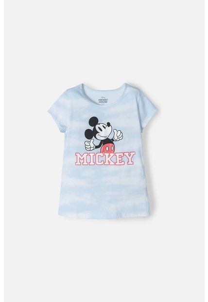 Camiseta De Mickey Mouse Manga Corta Multicolor Para Niña 8