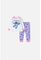 Pijama De Stitch Multicolor De Pantalón Para Bebé Niña 6-9 de Disney