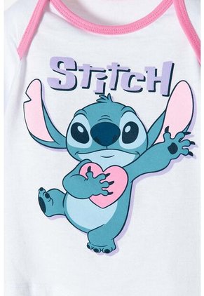 Pijama De Stitch Multicolor De Pantalón Para Bebé Niña 6-9