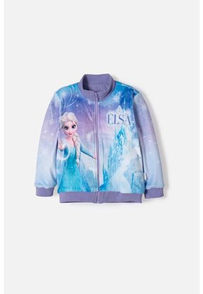 Chaqueta De Frozen Con Cierre Multicolor Para Niña 2T A 6T 5T