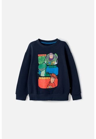 Buzo De Toy Story Cerrado Azul Oscuro Para Niño 4 Disney