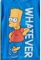 Camiseta De Baño Bart Simpson Manga Larga Azul Para Niño 12 de Disney