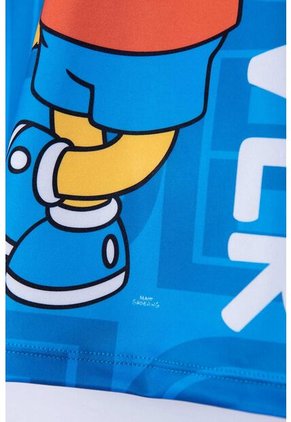 Camiseta De Baño Bart Simpson Manga Larga Azul Para Niño 12