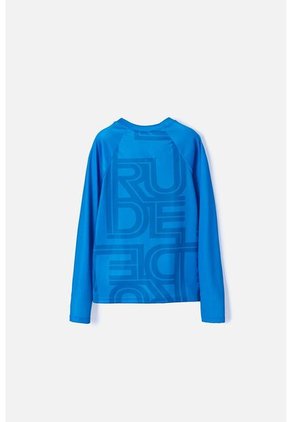 Camiseta De Baño Bart Simpson Manga Larga Azul Para Niño 12