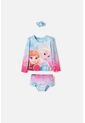 Conjunto De Baño De Frozen Manga Larga Multicolor Para Niña 2T A 6T 3T de Disney