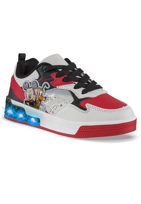 Tenis Con Luces Mickey Alutor Rojo Disney Para Niño