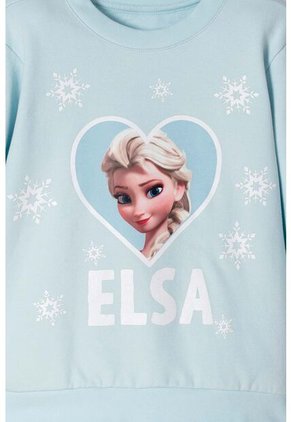 Conjunto De Frozen Pantalón Largo Azul Para Niña 4