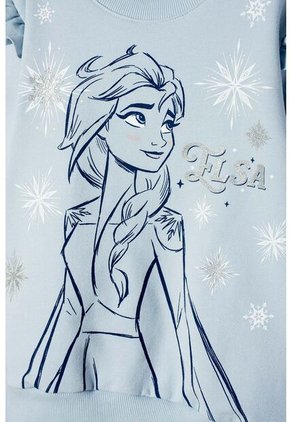 Buzo De Frozen Cerrado Azul Cielo Para Niña 10