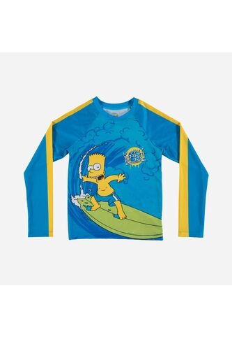 Camiseta De Baño Simpsons Manga Larga Amarillo Y Azul Para Niño 8 Disney