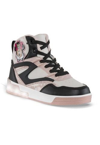 Tenis Con Luces Minnie Dilar Negro-Rosa Disney Para Niño Disney