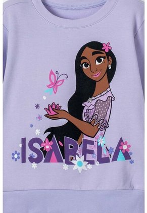 Buzo De Encanto Cuello Redondo Lila Para Niña 4