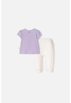 Conjunto De Daisy Con Pantalón Largo Lavanda Para Bebé Niña 6-9