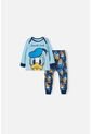 Pijama Pato Donald Con Pantalón Largo Azul Para Bebé Niño 12-18 de Disney