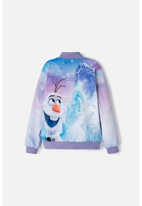 Chaqueta De Frozen Con Cierre Lila Para Niña 8