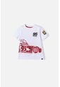 Camiseta De Cars Manga Corta Blanca Para Niño 2T A 5T 4T de Disney