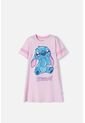 Pijama De Stitch Tipo Batola Rosado Para Niña 6 de Disney