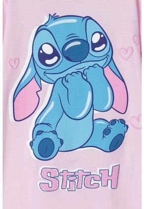 Pijama De Stitch Tipo Batola Rosado Para Niña 6