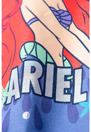 Buzo De La Sirenita Cuello Redondo Azul  Para Niña 8