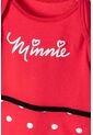 Body De Minnie Mouse Manga Corta Negro Y Rojo Para Bebé Niña 6-9 de Disney