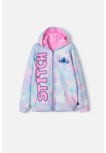 Buzo De Stitch Abierto Multicolor Para Niña 10