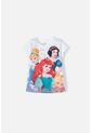 Camiseta De Princesas Manga Corta Blanca Para Niña 10 de Disney