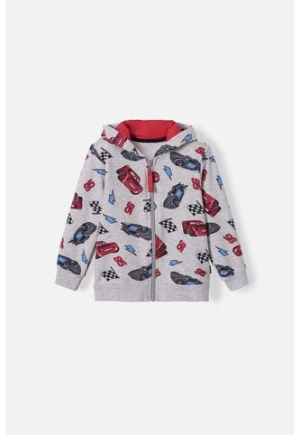 Buzo De Cars Con Cierre Gris Para Niño 5T Disney