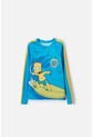 Camiseta De Baño Simpsons Manga Larga Amarillo Y Azul Para Niño 6 de Disney