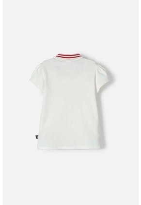 Polo De Minnie Mouse Marfil Con Botones Para Niña 8