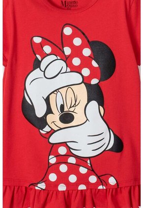 Pijama De Minnie Mouse Manga Corta Multicolor Para Niña 10