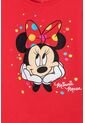 Camiseta Minnie Mouse Manga Corta Roja Para Niña 4 de Disney