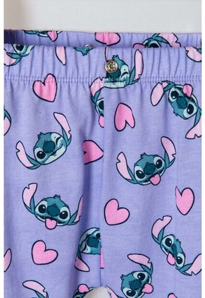 Pijama De Stitch Multicolor De Pantalón Para Bebé Niña 9-12