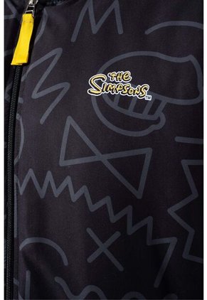 Chaqueta De Los Simpson Regular Fit Negra Para Hombre