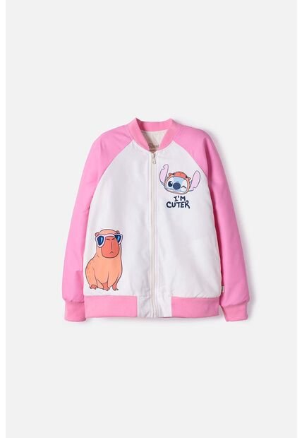 Chaqueta De Stitch Y Capybara Con Cierre Multicolor Para Niña 8