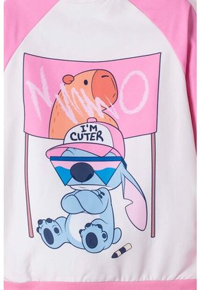 Chaqueta De Stitch Y Capybara Con Cierre Multicolor Para Niña 8