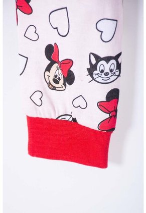 Pijama De Minnie Mouse Estampado Rosado Para Bebé Niña 12-18