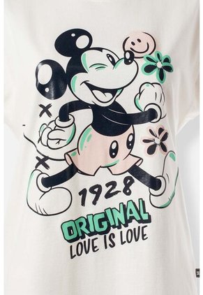 Camiseta De Mickey Mouse Relax Fit Para Mujer XS