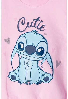 Conjunto De Stitch Rosado Y Azul Estampado Para Bebé Niña 12-18