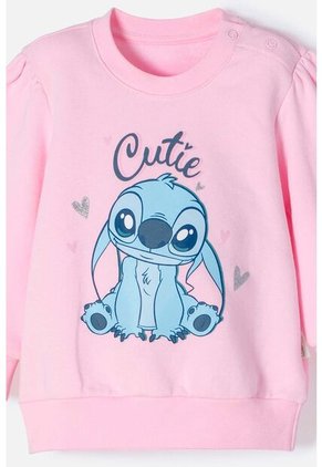 Conjunto De Stitch Rosado Y Azul Estampado Para Bebé Niña 12-18