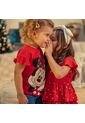Camiseta De Minnie Mouse Roja Estampada Para Niña De 2T A 5T 2T de Disney