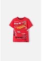 Camiseta De Cars Manga Corta Rojo Para Niño 2T A 5T 4T de Disney